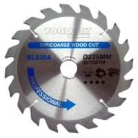 TCT Circular Saw Blade 235mm x 30mm x 20T Professional Toolpak  Thumbnail